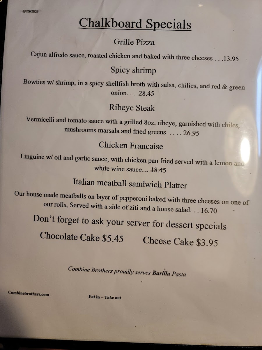 Menu Combine Brothers-6