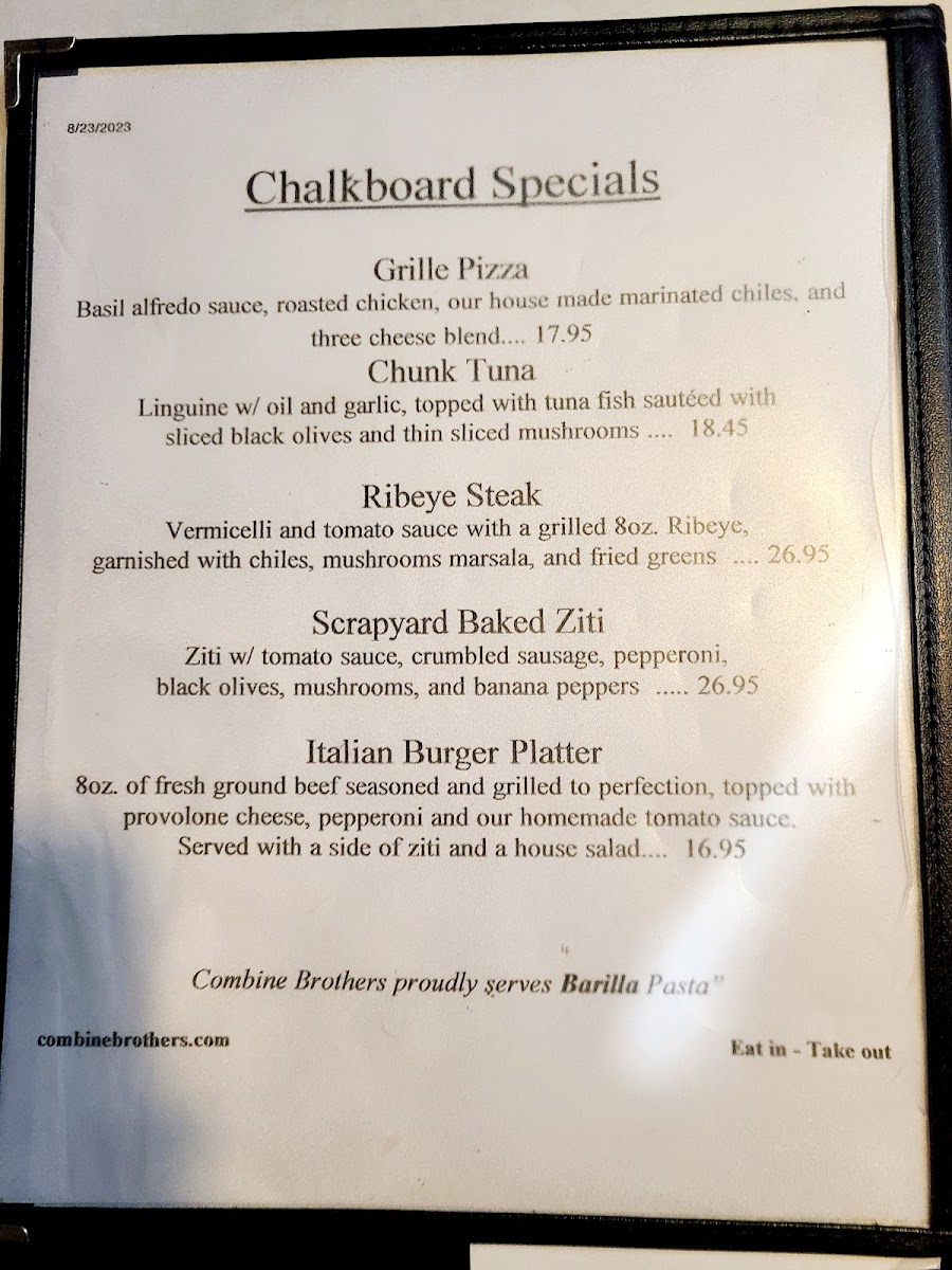 Menu Combine Brothers-8